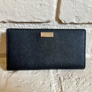 Kate Spade: Black wallet.